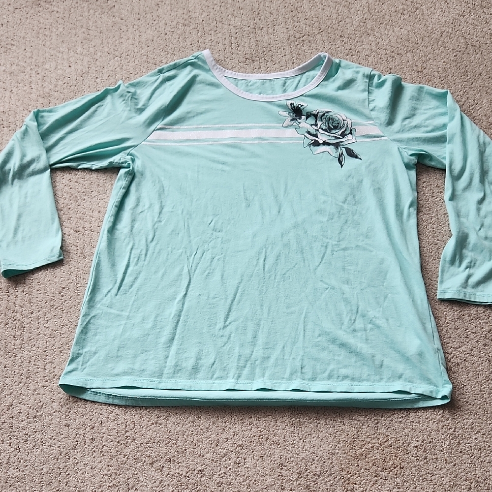 Justice 3/4 Sleeve Tee Size 20 Plus